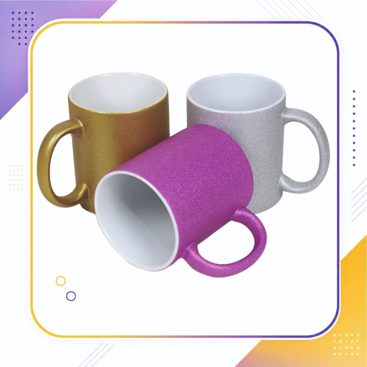 Caneca Glitter 325ml - Personalizada