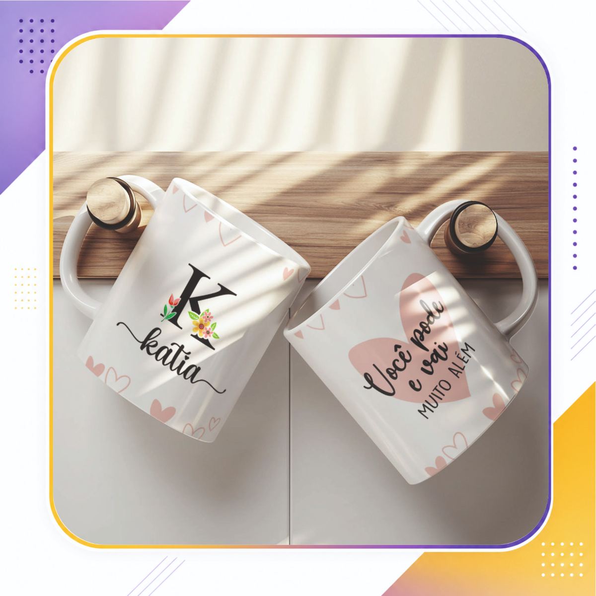 Caneca Alfabeto Personalizada – “Você Pode e Vai Muito Além