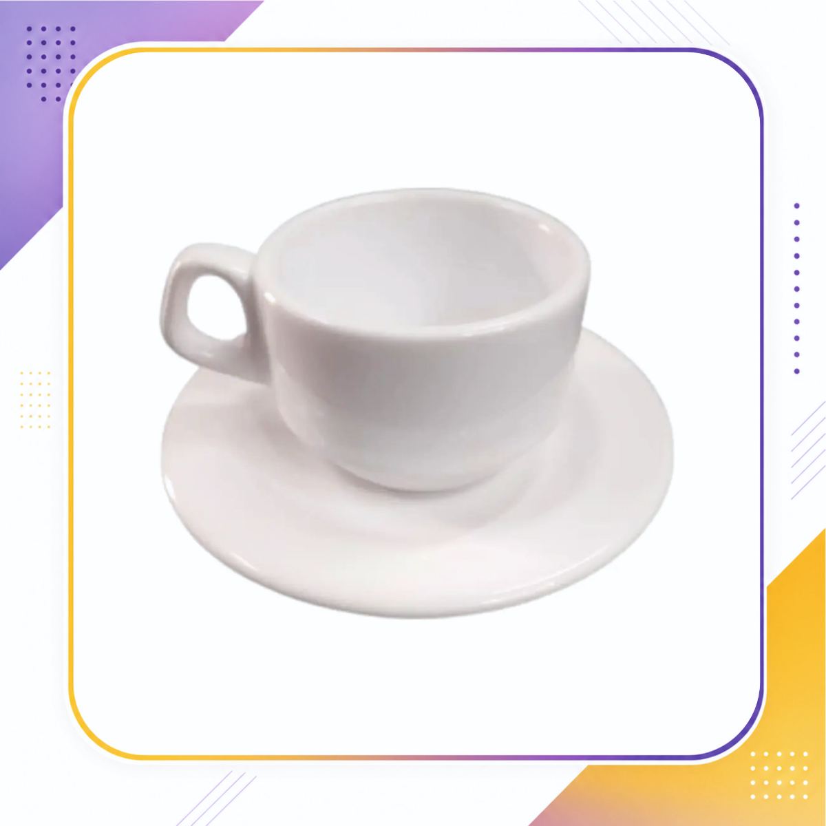 Xícara 75ml com Pires — Personalizada